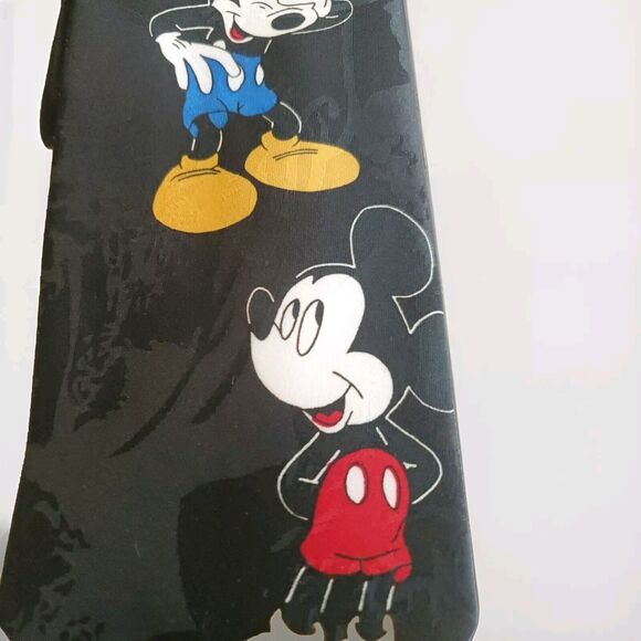 Vintage Disney Unlimited Tie Silk Necktie Mickey Mouse All Over Print Mens Gift - Picture 3 of 5